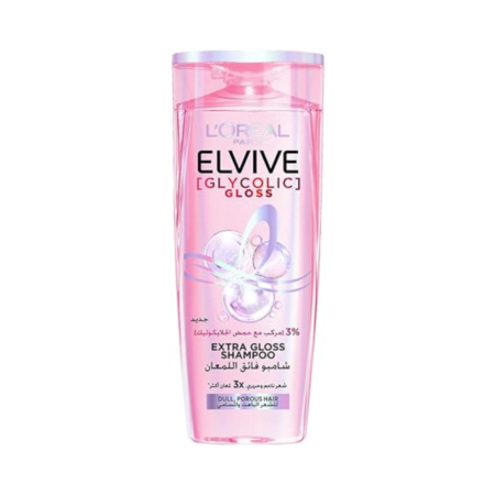 L’Oréal Paris Elvive Glycolic Gloss Extra Gloss Shampoo with 3% Glycolic Acid for Dull and Porous Hair 200ML
