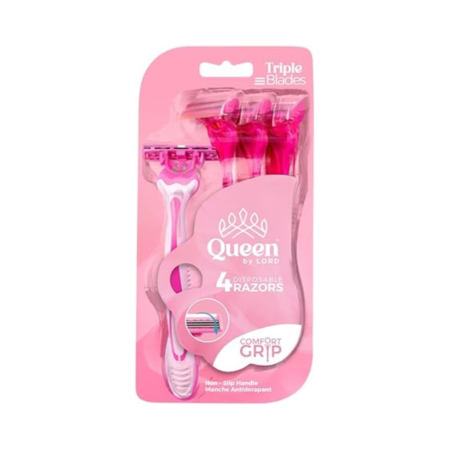 Queen By Lord Triple Blade Shaving Razor Set Of 4