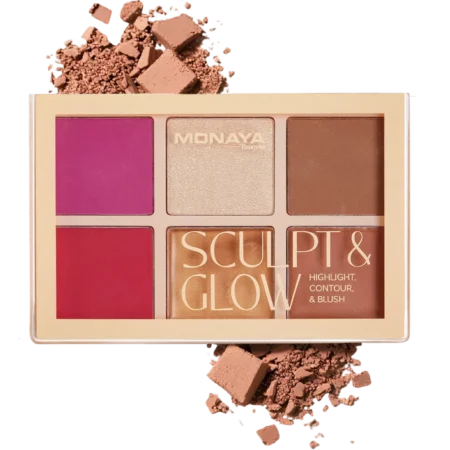 Monaya Sculpt & Glow Contour Palette, 6 Shades