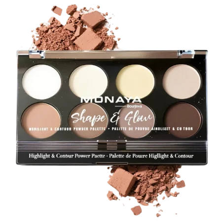 Monaya Shape & Glow Face Palette, 8 Shades